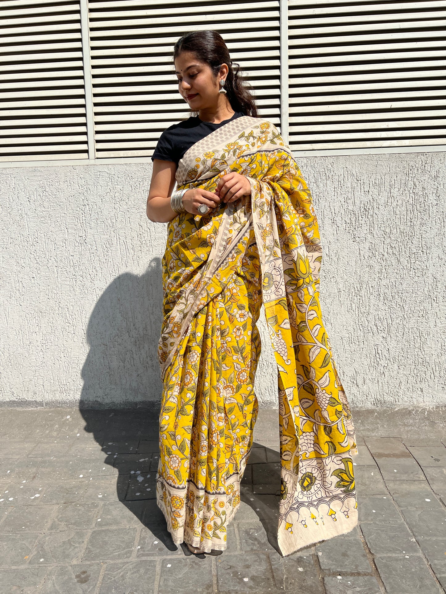 Kalamkari cotton saree