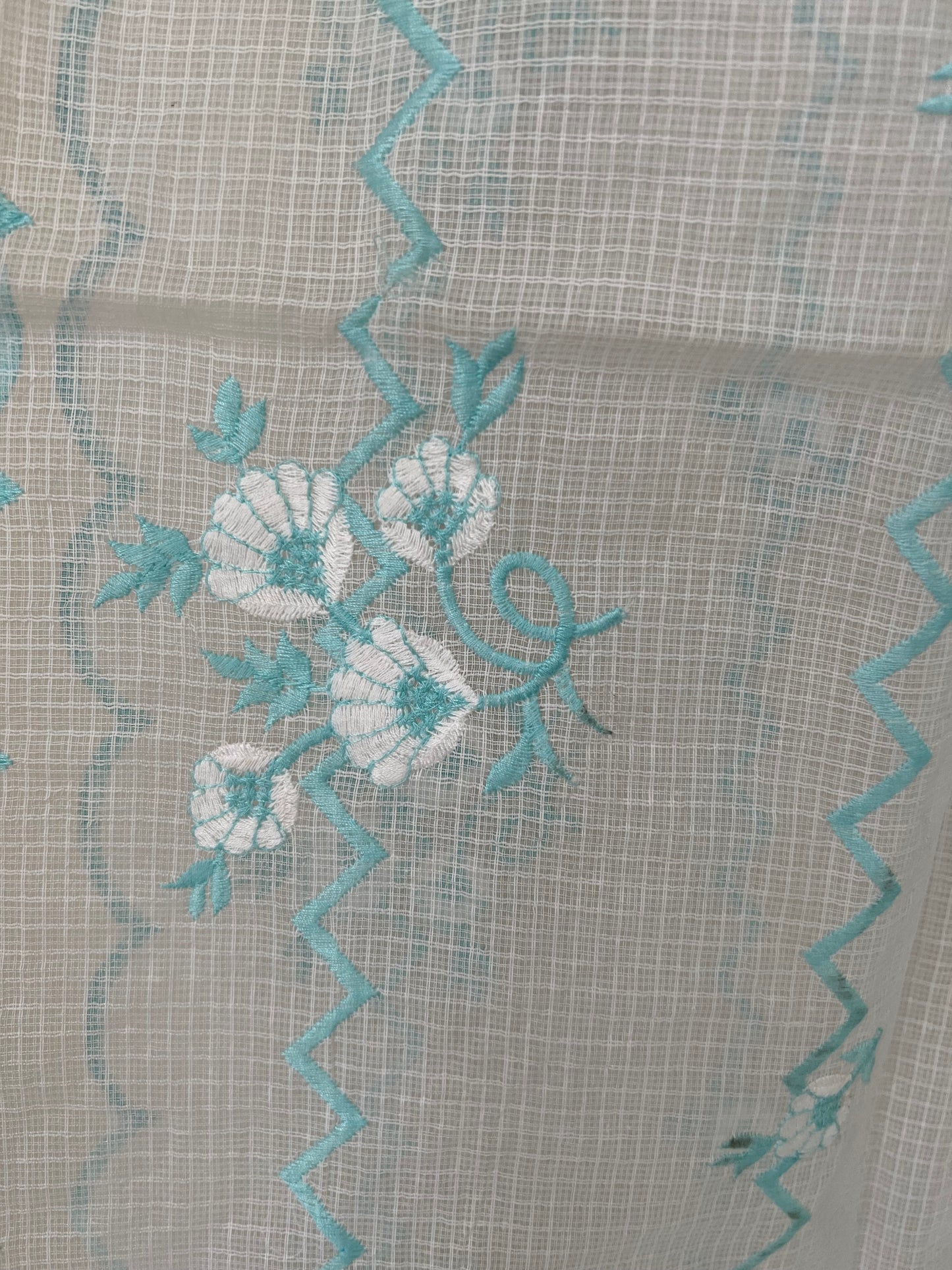 Kota doria embroidered dupatta