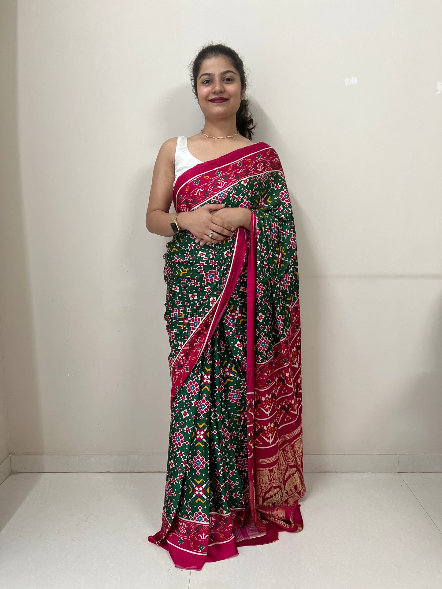 Patola modal silk saree