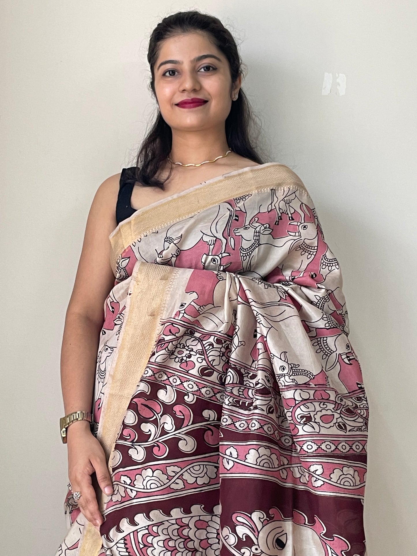 Kalamkari chennur silk saree