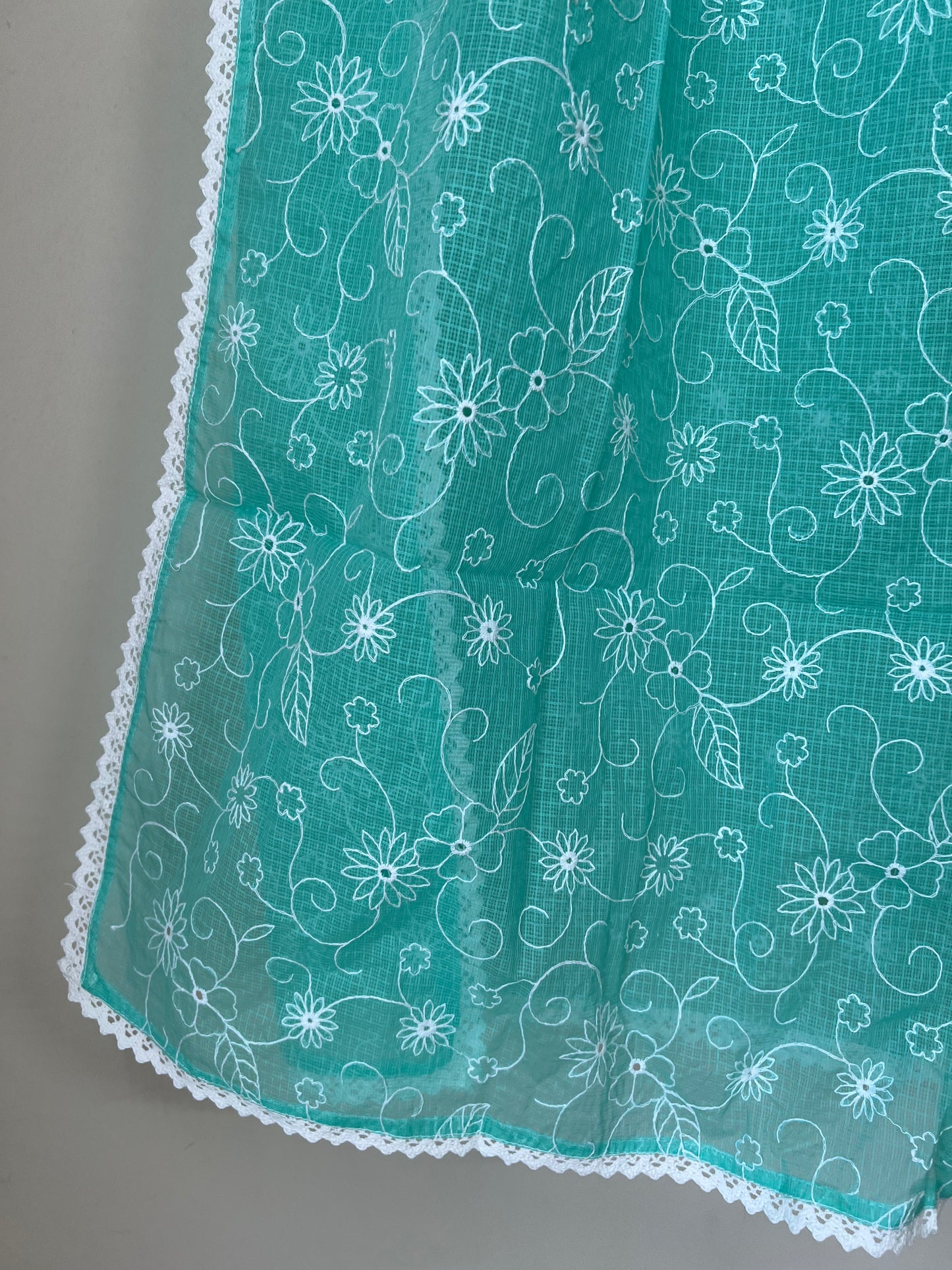 Kota doria embroidered dupatta