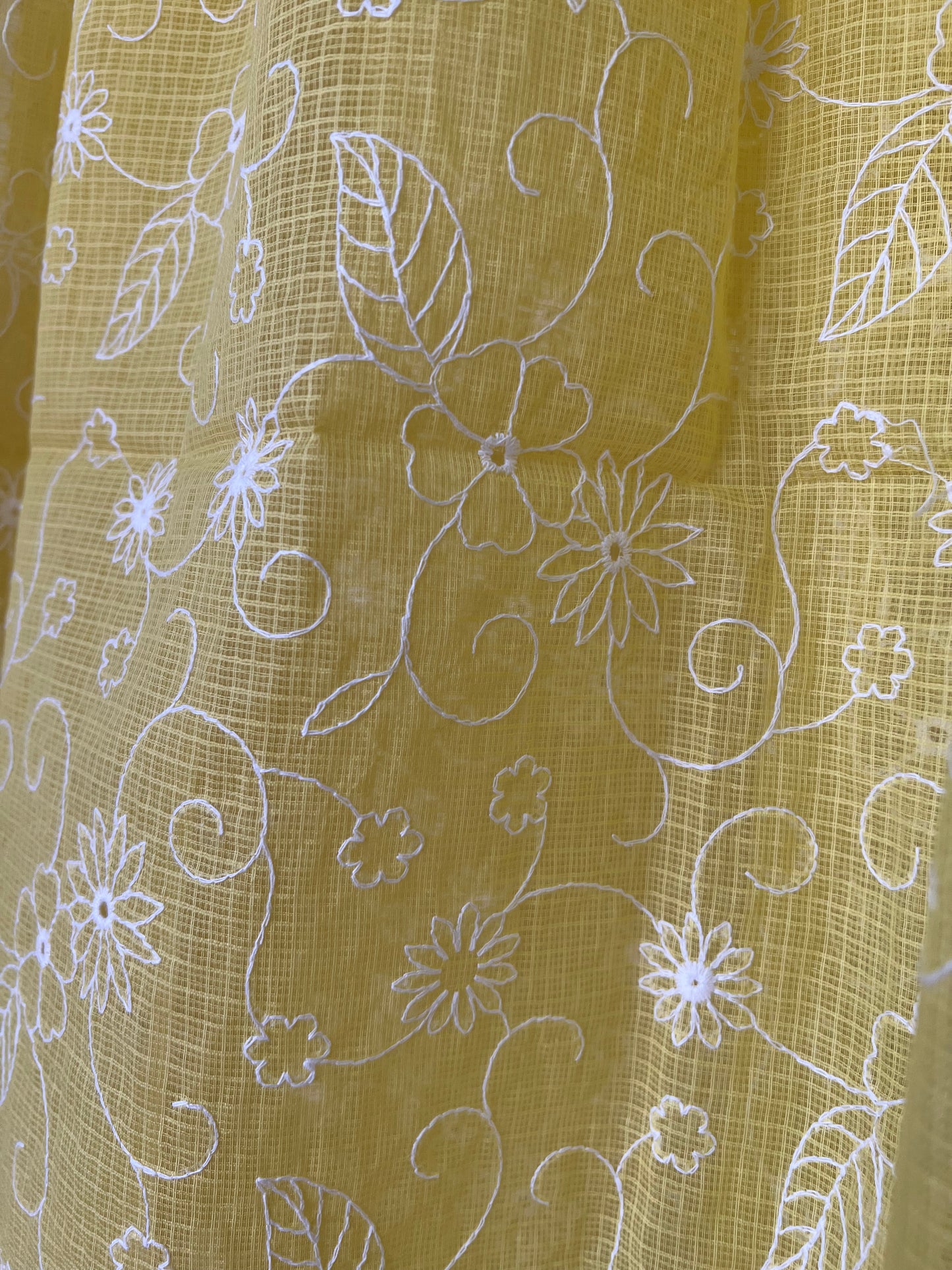 Kota doria embroidered dupatta