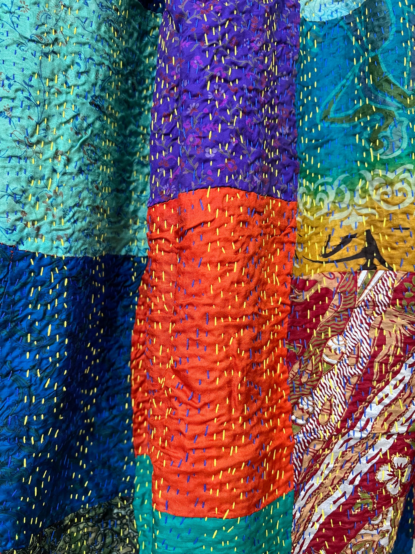 Kantha embroidered dupatta