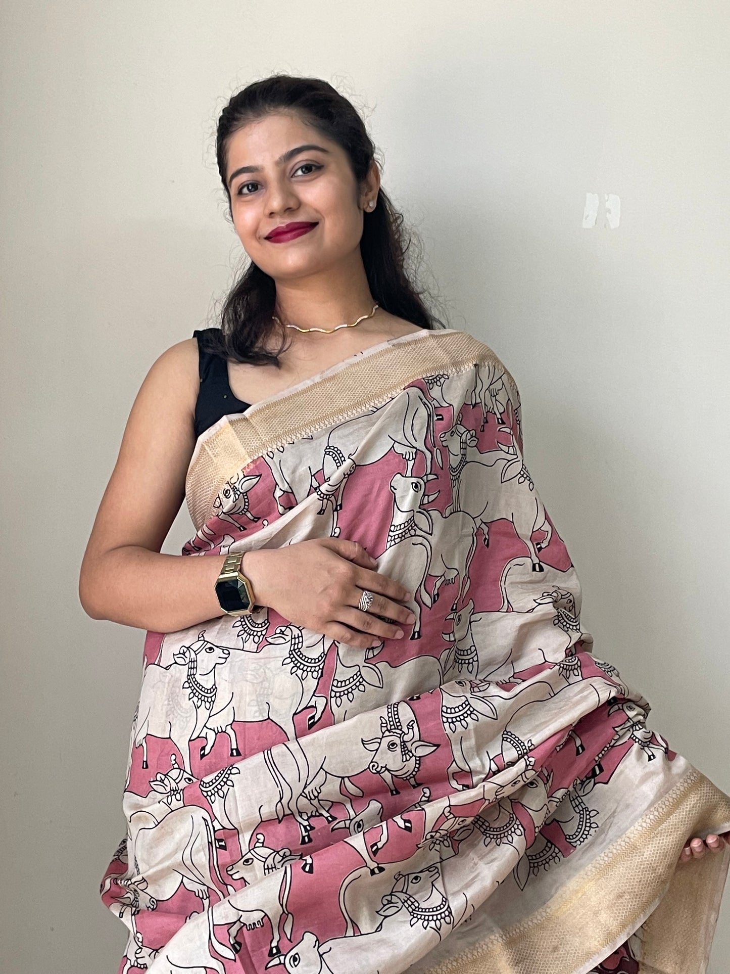 Kalamkari chennur silk saree