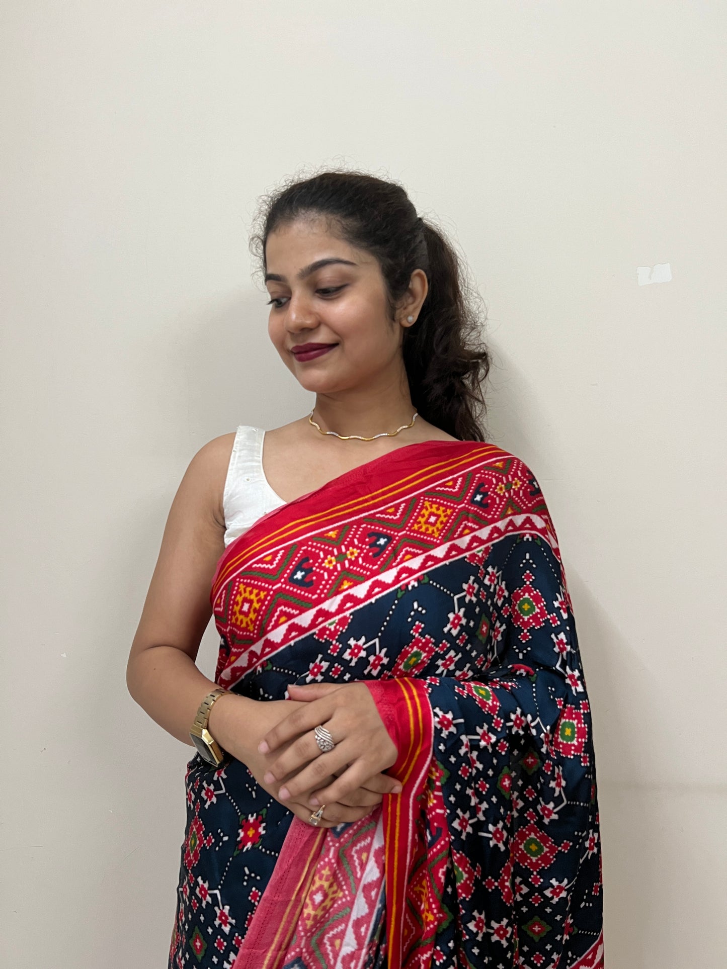 Patola printed silk saree