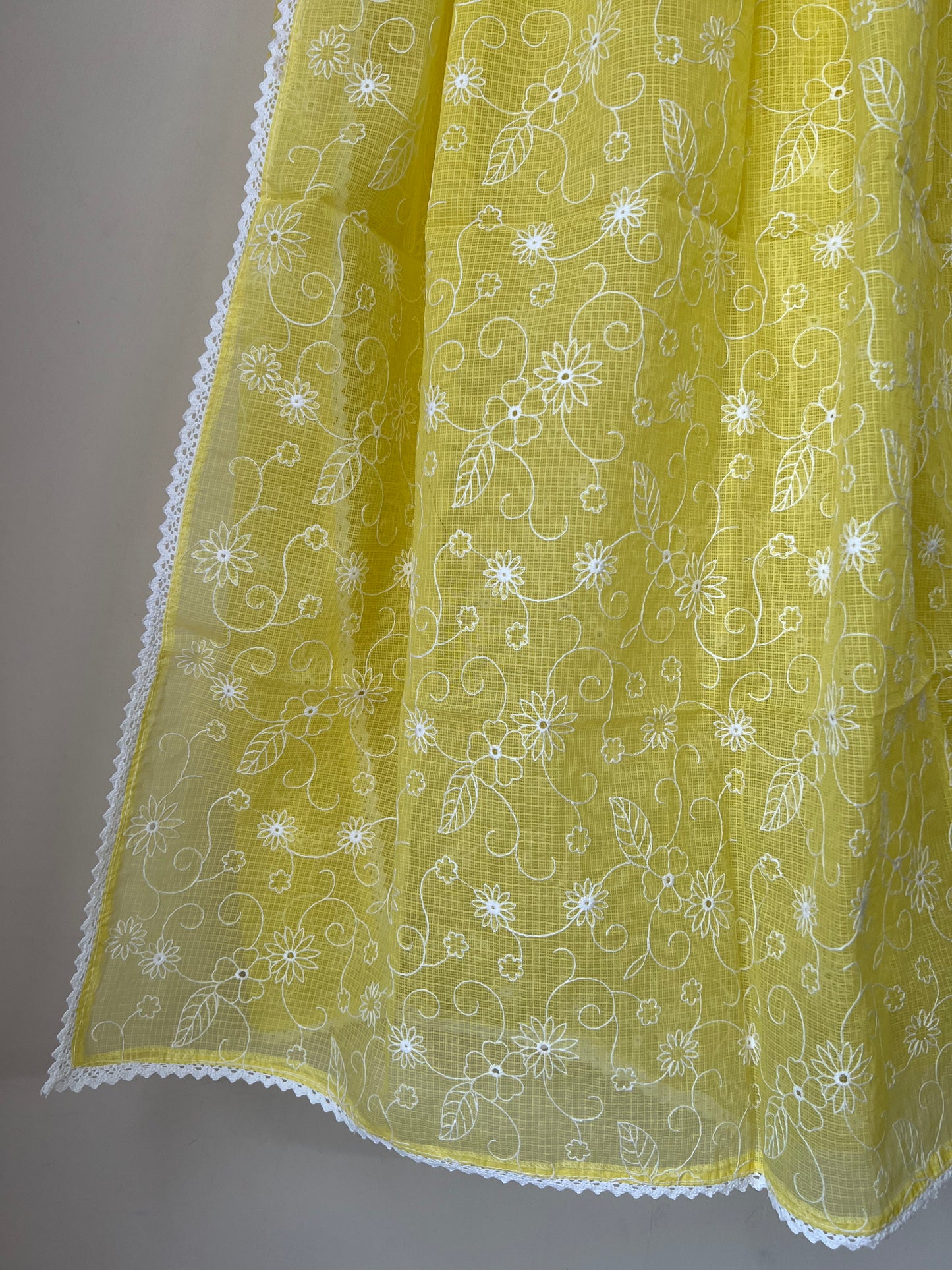Kota doria embroidered dupatta