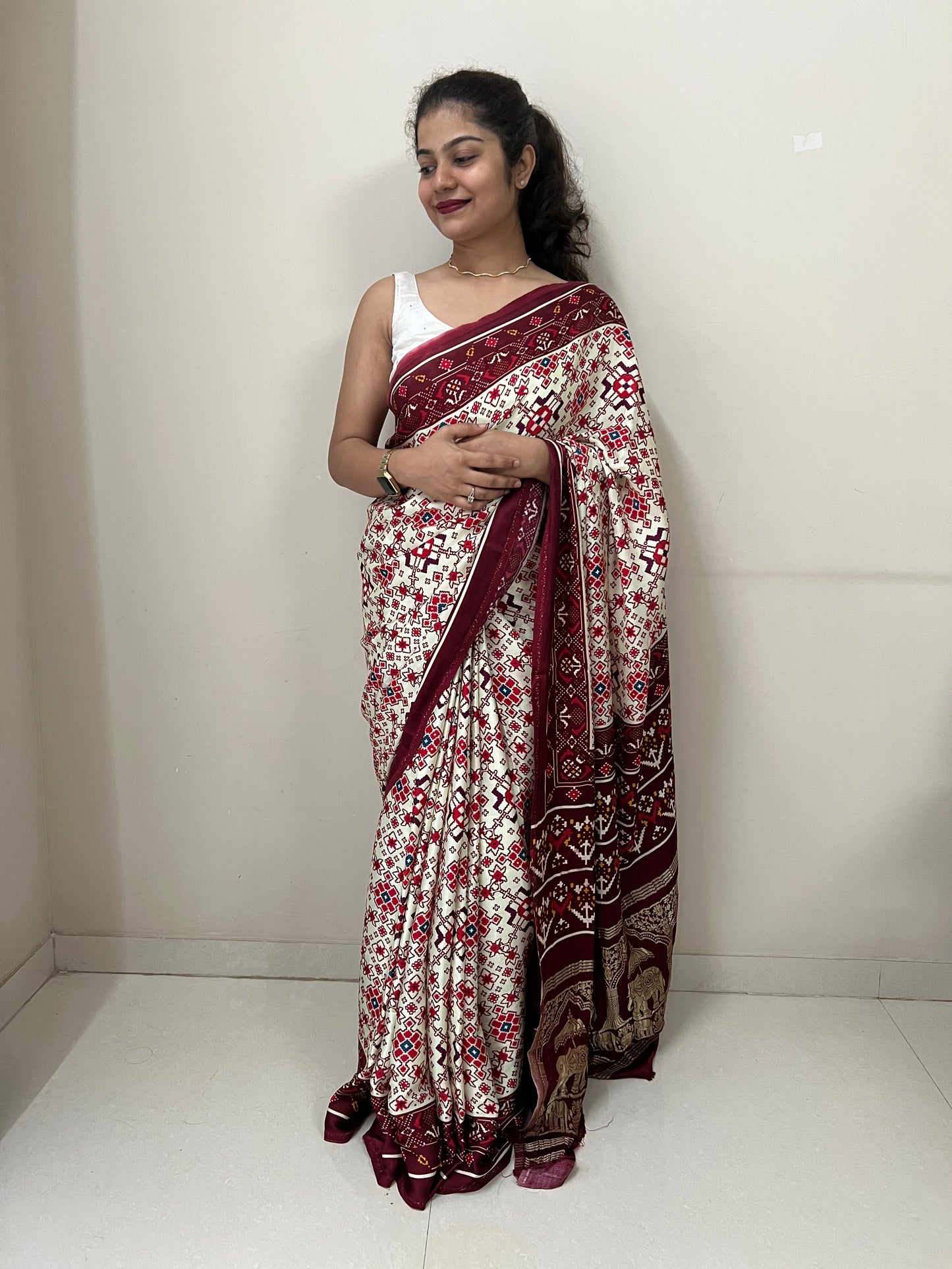 Patola modal silk saree