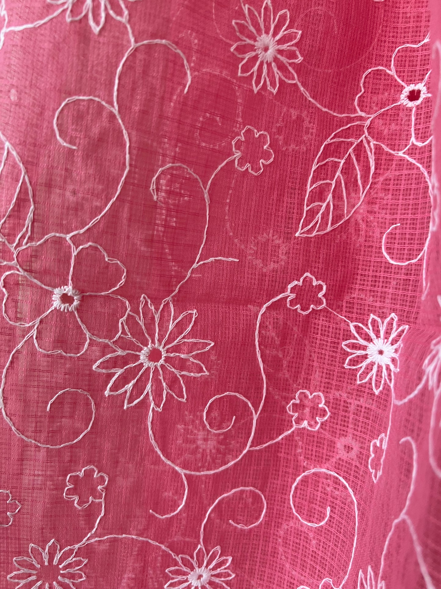 Kota doria embroidered dupatta