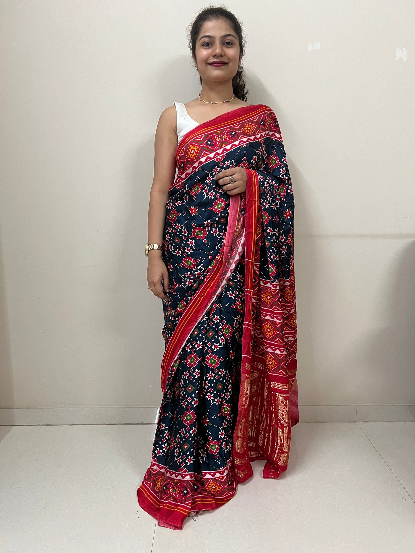 Patola printed silk saree