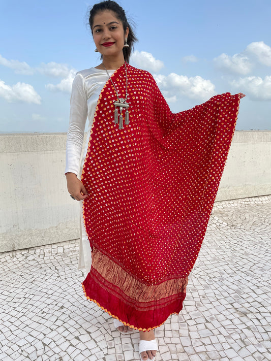 Bandhani Silk Dupatta