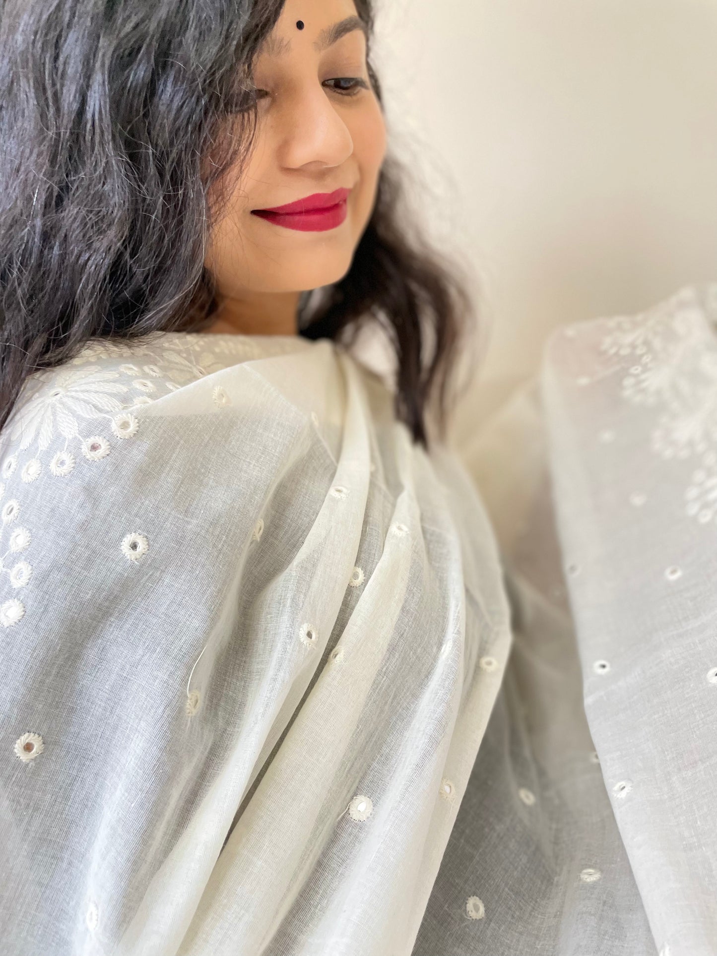Dyable Mul Cotton Dupatta