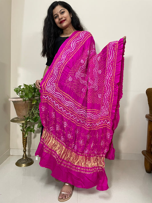 Gajji Silk Bandhani Dupatta