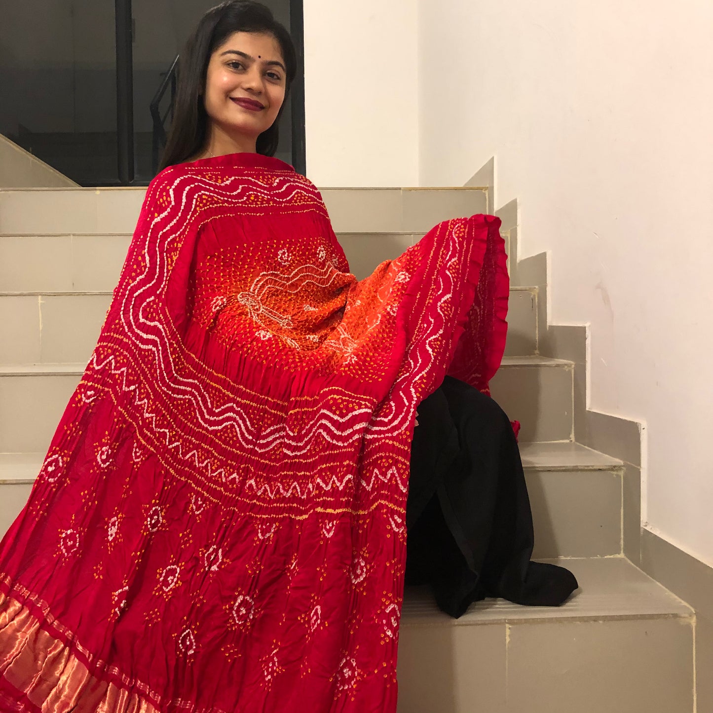 Gajji Silk Bandhani Dupatta