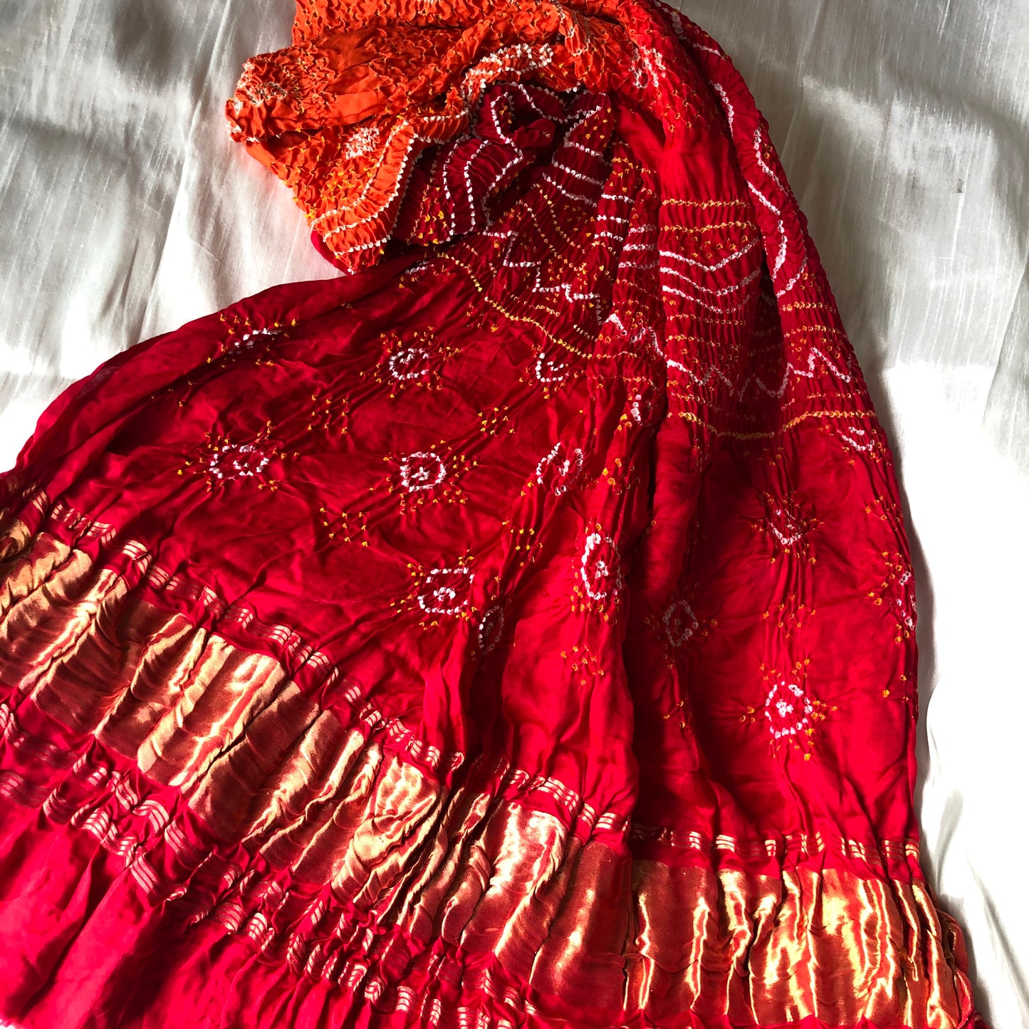 Gajji Silk Bandhani Dupatta