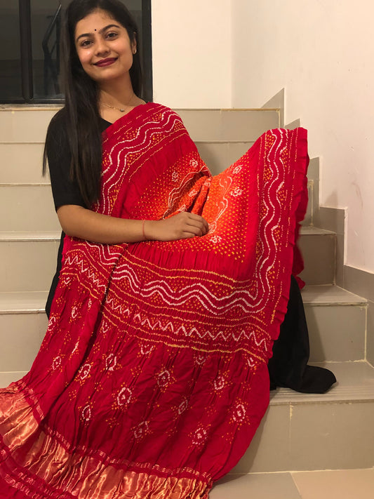 Gajji Silk Bandhani Dupatta