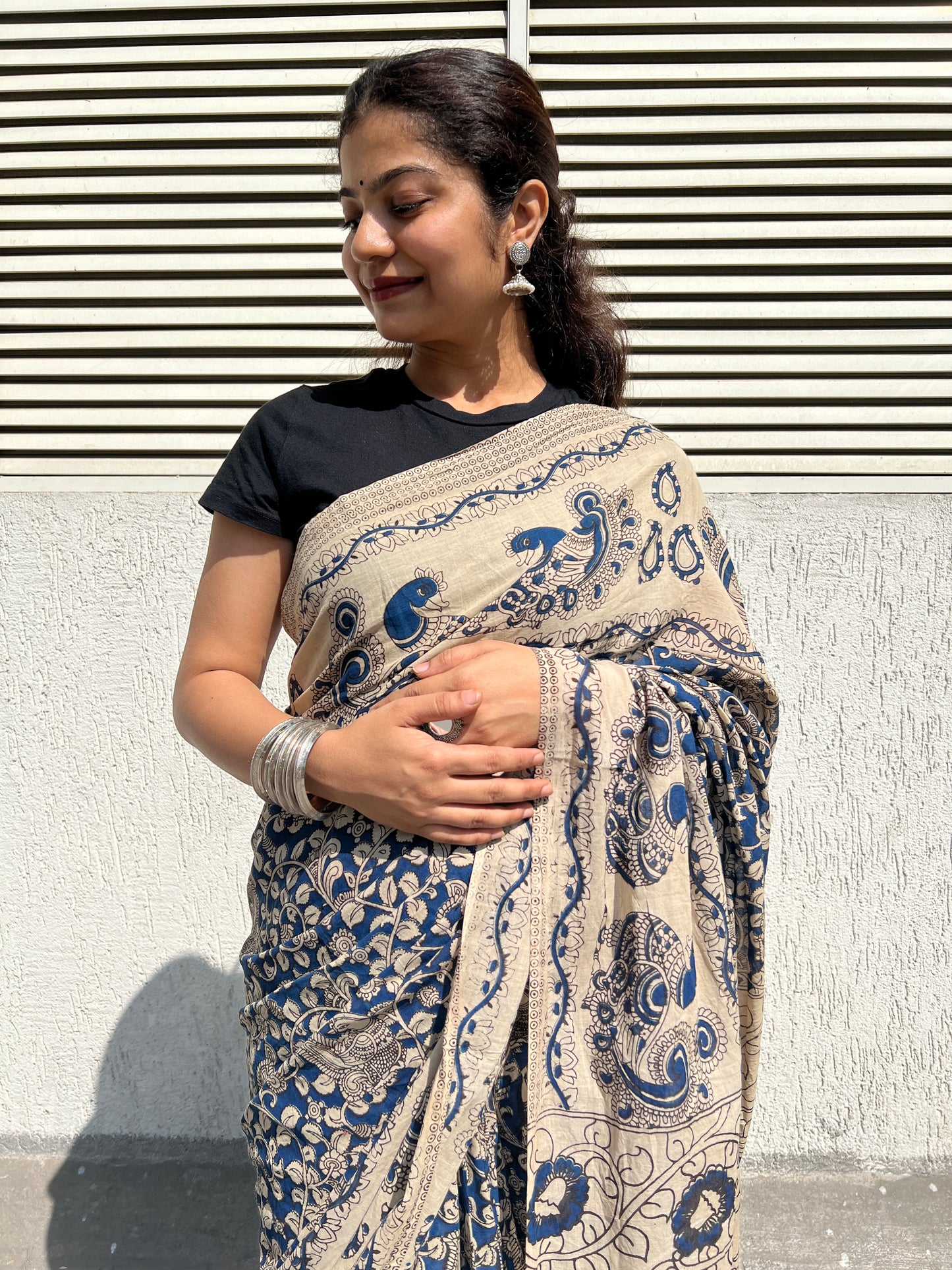 Kalamkari cotton saree