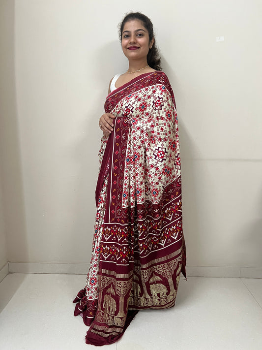 Patola modal silk saree