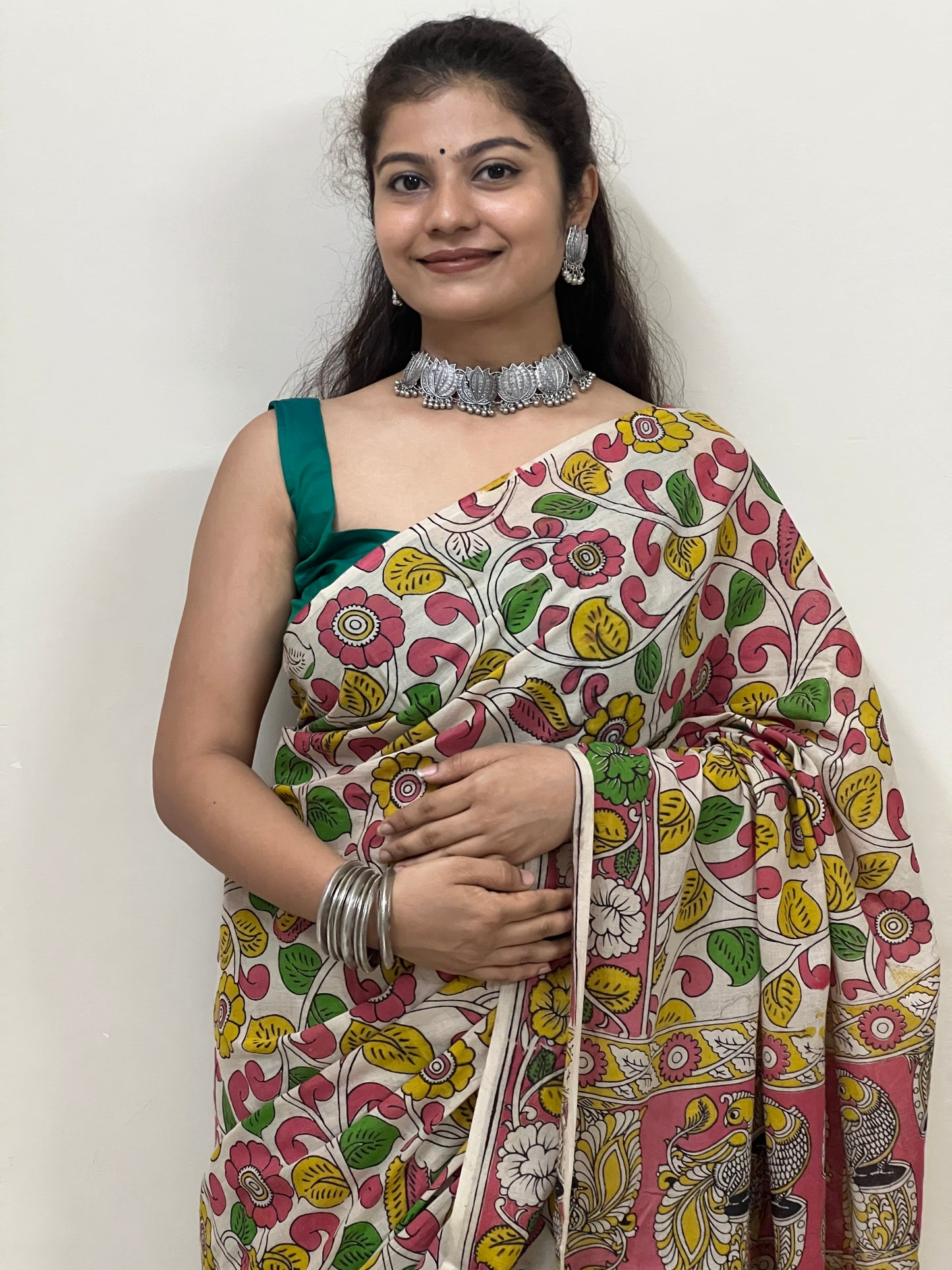 Kalamkari mul cotton saree