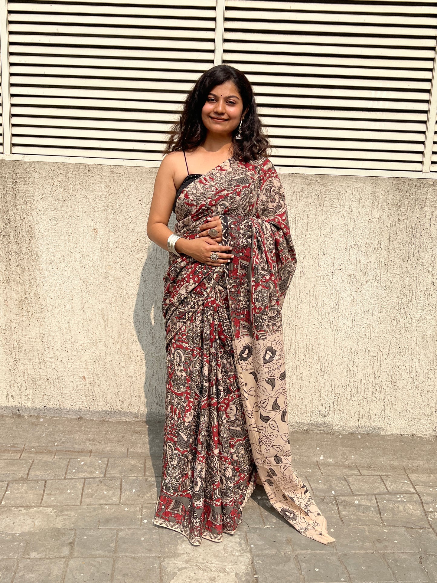 Kalamkari mul cotton saree