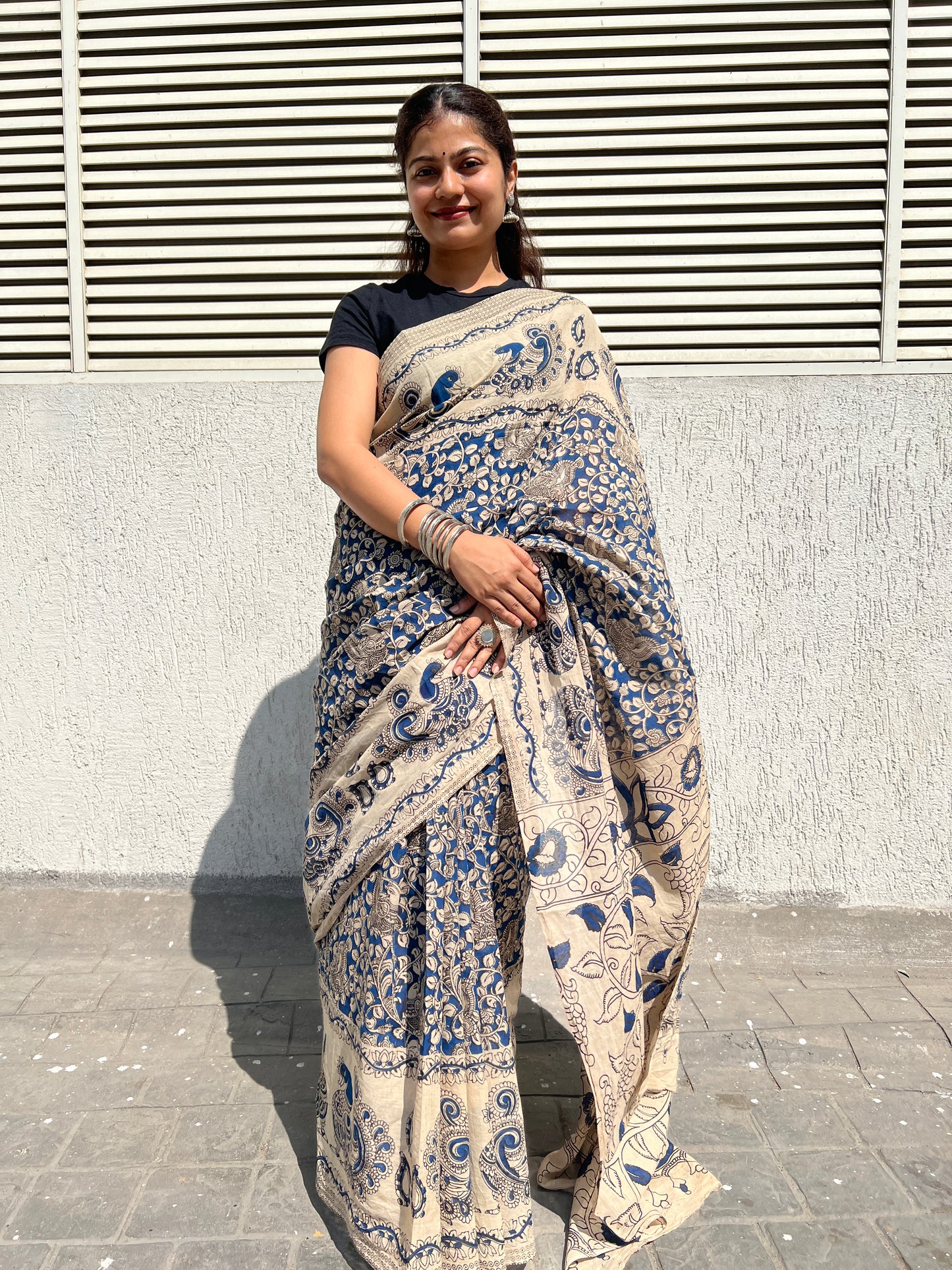 Kalamkari cotton saree