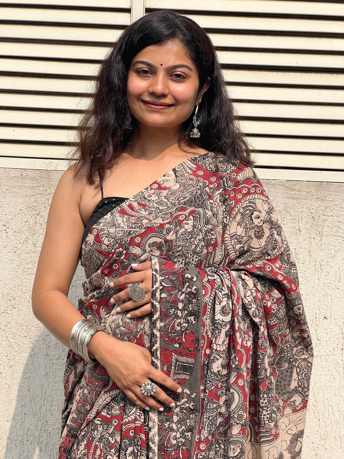 Kalamkari mul cotton saree