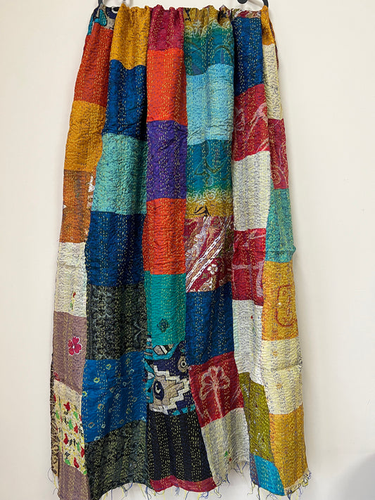 Kantha embroidered dupatta