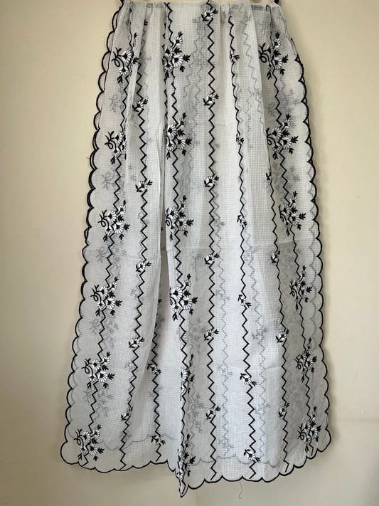 Kota doria embroidered dupatta