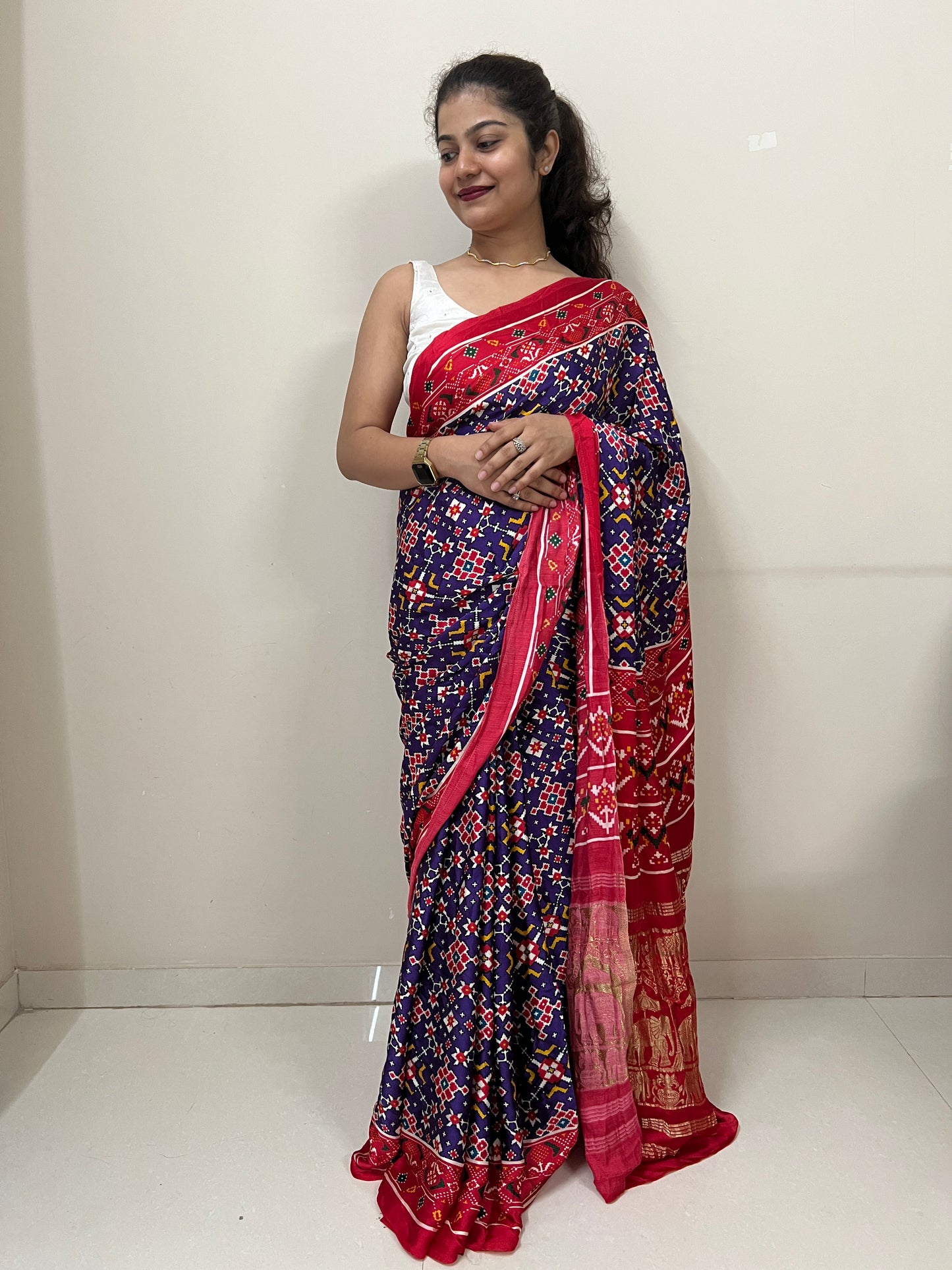 Patola modal silk saree