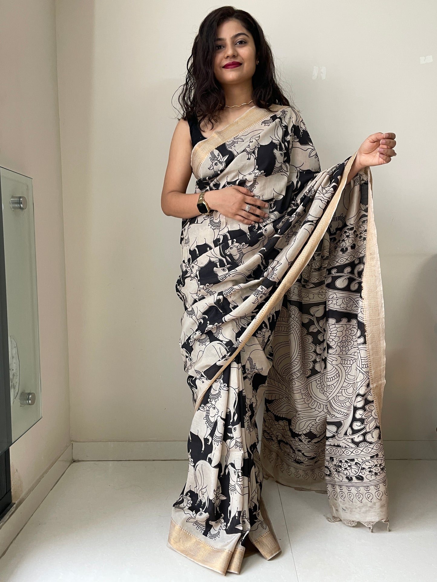 Kalamkari chennur silk saree