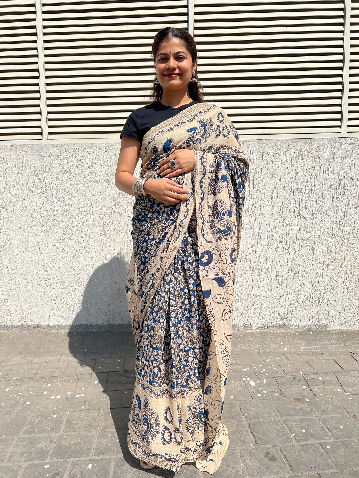 Kalamkari cotton saree