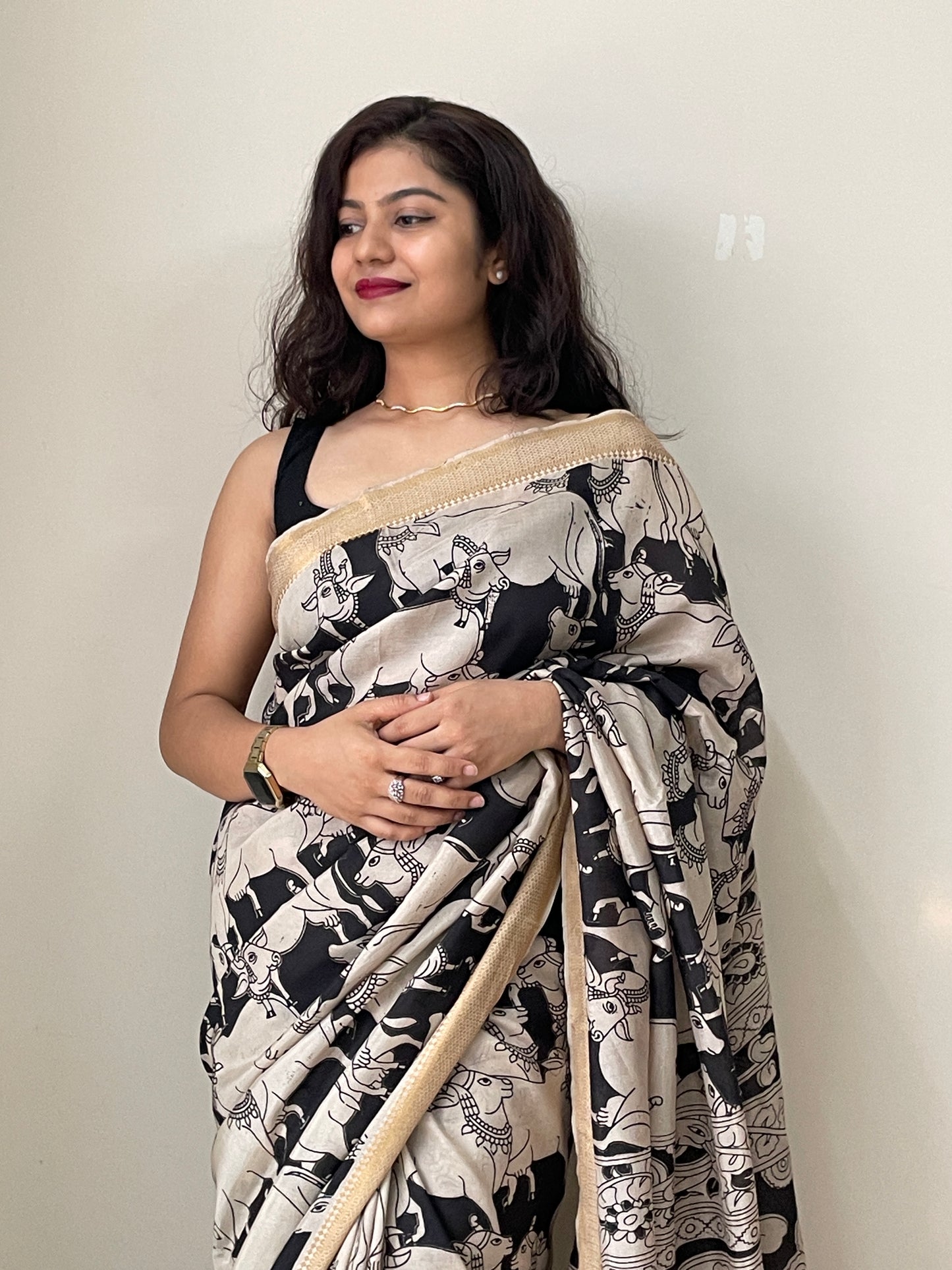 Kalamkari chennur silk saree