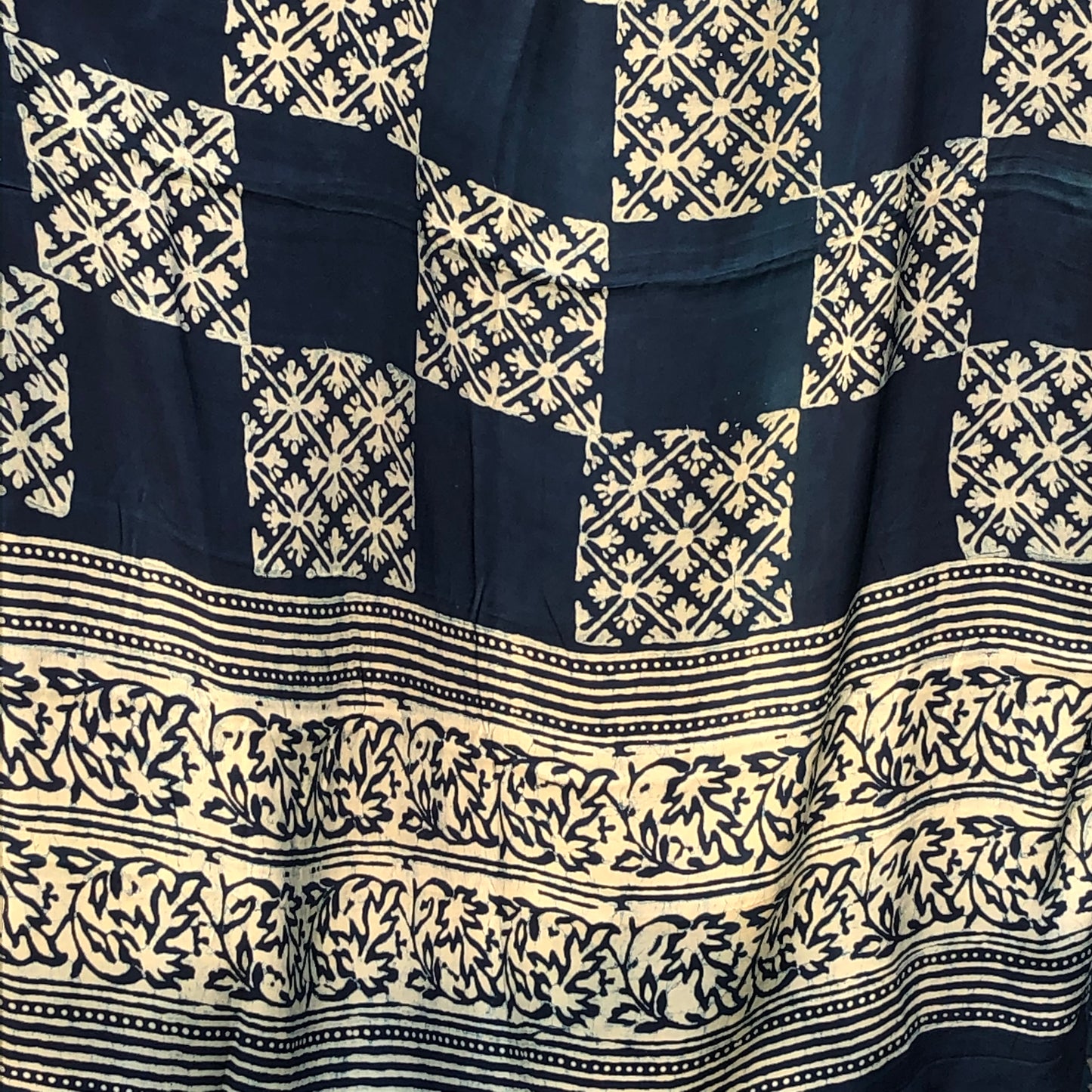 Indigo Silk Dupatta