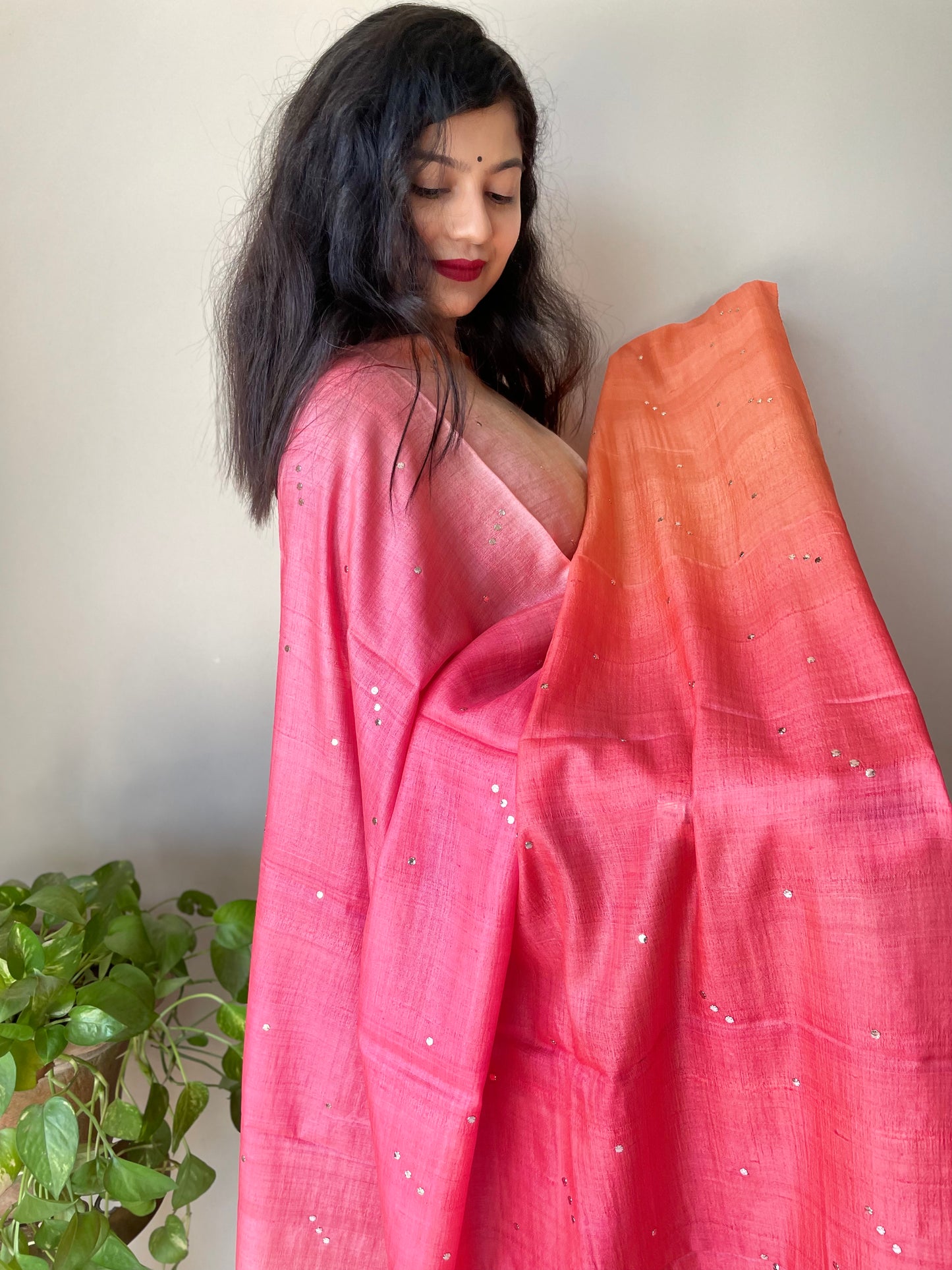 Tussar Silk Shaded Dupatta